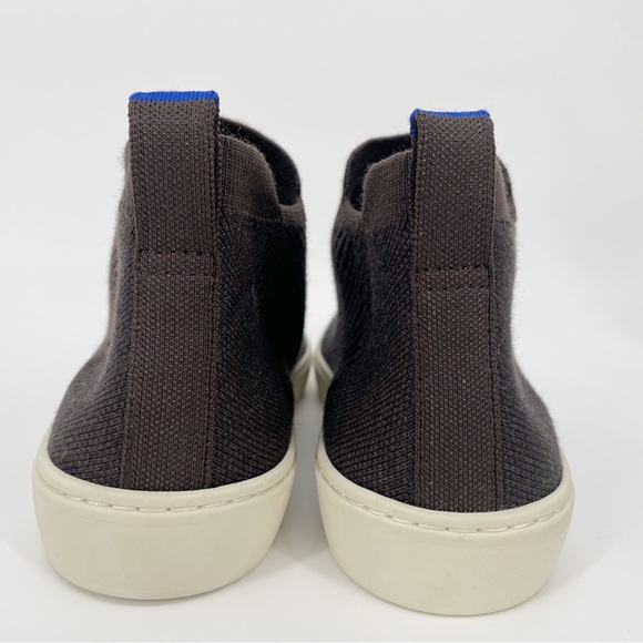 Rothy’s The Merino Espresso Chelsea High Top Sneaker Boot Knit Brown - Picture 4 of 5
